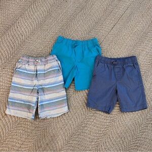 Lot of 3 Boys Shorts Size 8 Medium Nautica Elastic Waist OshKosh